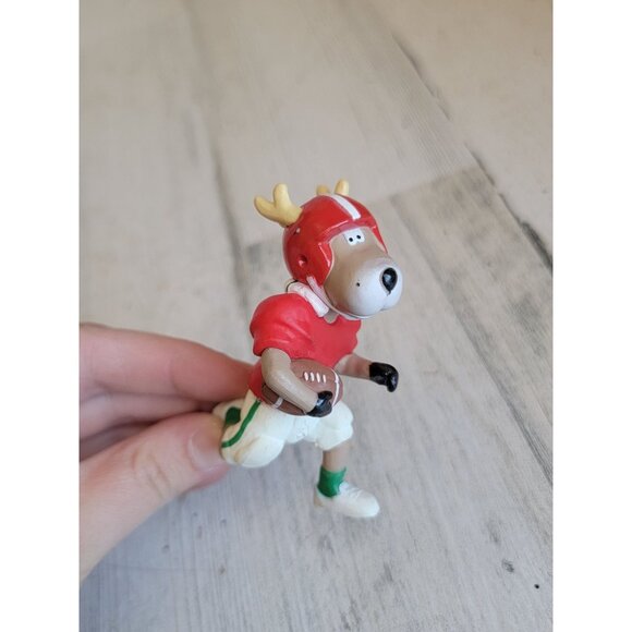 Hallmark Blitzen football 1992 ornament Xmas reindeer - Picture 3 of 6